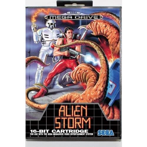 Alien storm 16 bit SEGA MD Game Card With Retail Box For Sega Mega Drive For Genesis