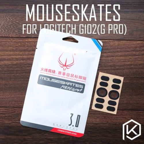 Hotline games 2 sets/pack original competition level mouse feet skates gildes for logitech g102 g pro 0.6mm thickness