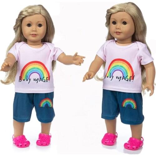 Rainbow Suit for American girl 18inch doll clothes for children best gift
