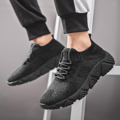 Mens Shoes Casual Lightweight Mesh Breathable Shoes Outdoor Slow Walking Comfortable Soft Sole Sports Socks Shoes