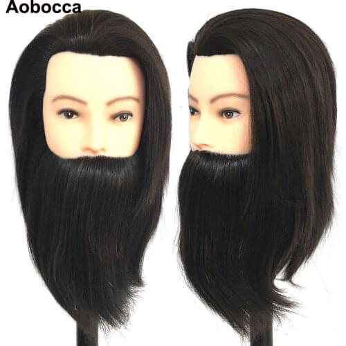Aobocca New Mannequin Head With 90% Synthetic Hair For Cutting Practice Hairdresser Hairstyles Salon School Training Head