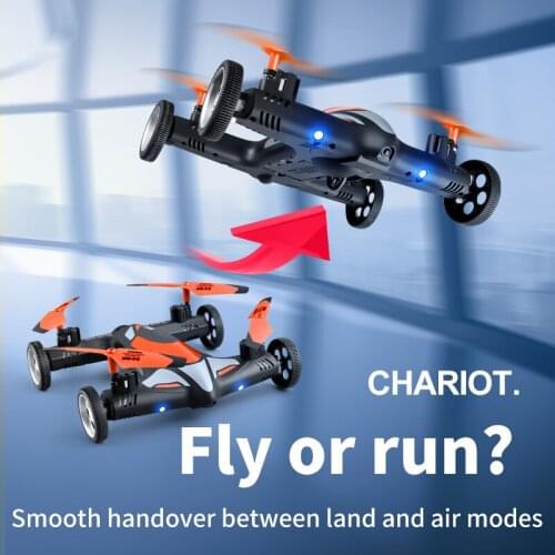 2021 New 2-in-1 2.4G Drone 4k Camera HD Air-Ground Flying Car four-axis Aircraft Rc Helicopter Toys with LED Night light