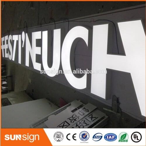 New product resin frontlit illuminate led letter sign