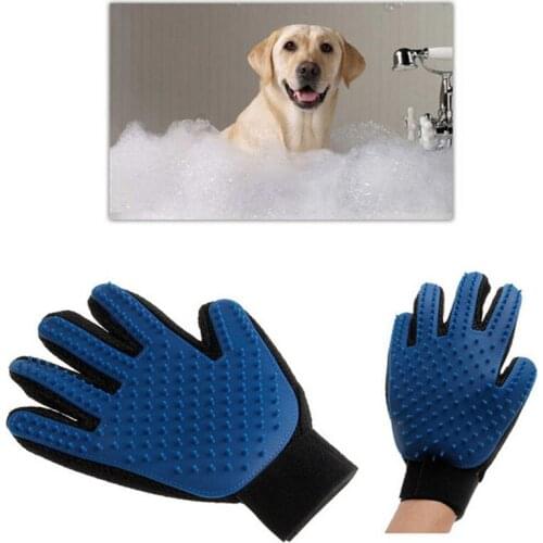 Glove For Cats Cat Grooming Pet Dog Hair Deshedding Brush Comb Glove For Pet Dog Finger Cleaning Massage Glove For Animal 4olors