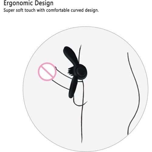 Durable rabbit penis ring vibrator cock cage cockring clitoris massager vibrating masturbation Cocking delay ejaculation sex toy