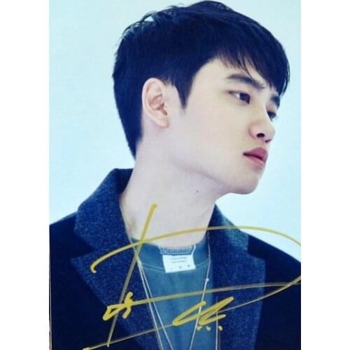 Hand signed EXO Doh Kyungsoo D.O. autographed photo LOVE SHOT 5*7 122018C