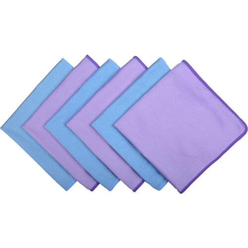 Sunland Microfiber Window Glass Wash Cloth Detailing Towels Car Cleaning Cloths Windshield Car Care Cloths 6 pack 40cmx40cm