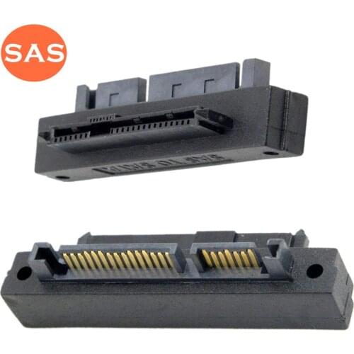 SAS 22 Pin to 7 Pin + 15 Pin SATA Hard Disk Drive Raid Adapter with 15 Pin Power Port-Right Angle 90 Degree