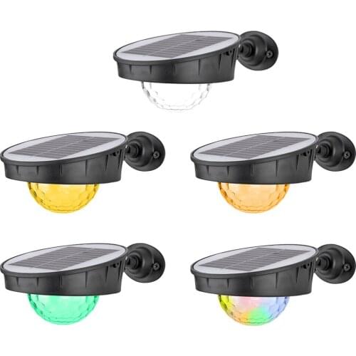 LED Solar Wall Lamp Energy Saving Lawn Light Chandelier Light Sensor IP65 Waterproof Automatic Lighting 3 Modes Lamps Home Decor