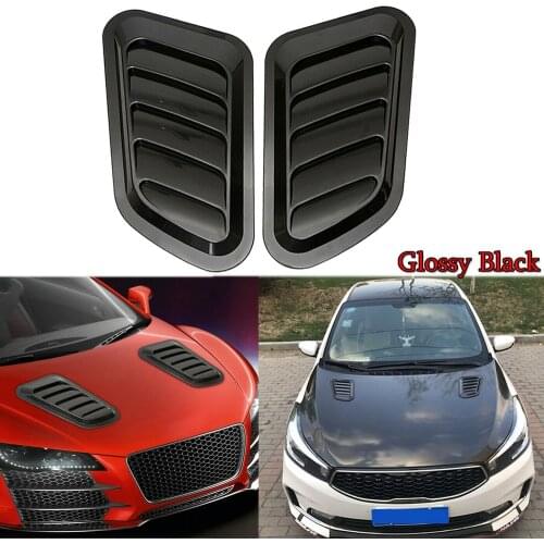 Universal Decoration Car Air vent Intake Bonnet Cover Hood Gloss Black