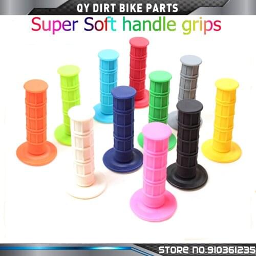11 colours Universal Handle Grips Dirt Pit Bike Motorcycle Motocross Motorbike Handle Bar Grips For CRF YZF KXF SSR SDG BSE