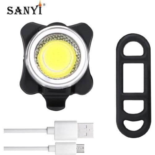 Bike Bicycle Light White Red LED Taillight Front Rear Tail Safety Warning Cycling Lamp USB Charging Flashlight Caution Lights