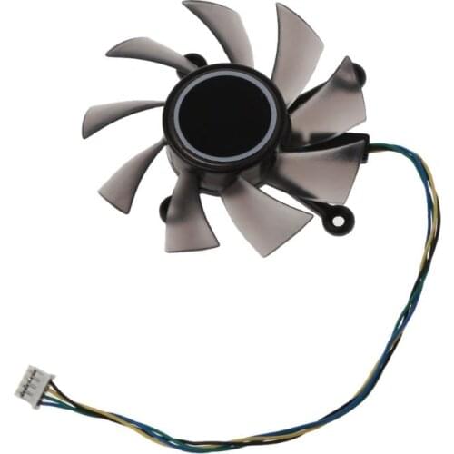R128015SU 75mm 0.50AMP 4pin Graphics Card Cooling Fan for EAH5830 GTS 260 450 L4MD