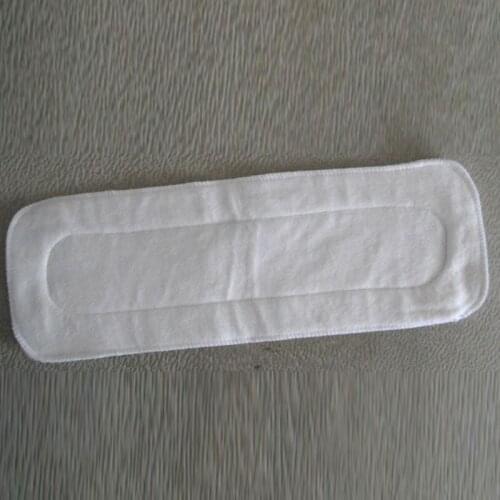 Free shipping 20pcs/lot four layer natural bamboo cotton inserts for cloth diaper softer touch higher absorbency(4layers)