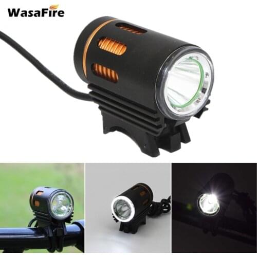 WasaFire XML L2 LED Bike Light Super Bright Bicycle Head Lamp MTB Front Light Cycling Headlight + 18650 Battery Pack + Charger