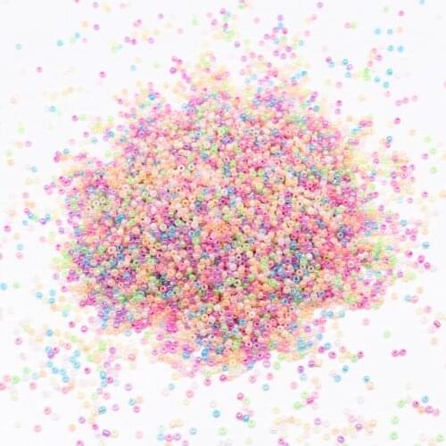 10/0 Round Glass Seedbeads 2mm Glass Cream Rice Beads Czech Spacers Beads for Handmade Diy Bracelets Necklaces Accessories