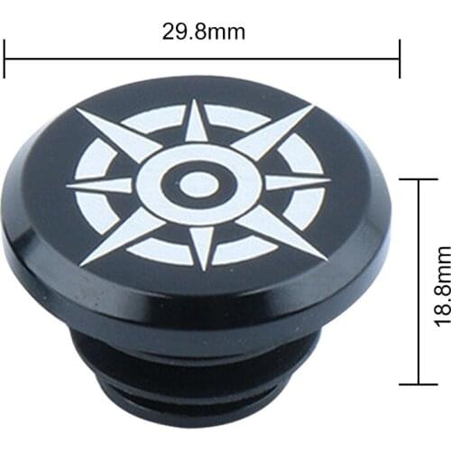 2Pcs Bike Lightweight Bar End Plugs Aluminum Alloy Road Bicycle Grip Anti-slip Handlebar Caps Accessory Bike Bar End Plugs