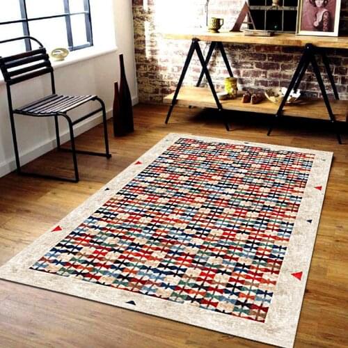 2021 High Quality Bedroom Livingroom Kitchen Soft Non-Slip Rugs Colorful Bowtie And Floor Patterned Digital Print Comfort Carpet