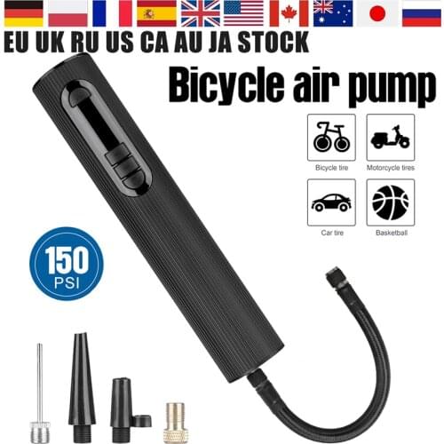 150PSI Rechargeable Air Pump Tire Inflator Cordless Portable Compressor Digital Car Tyre Pump 2500mAhfor Bike Bicycle Balls