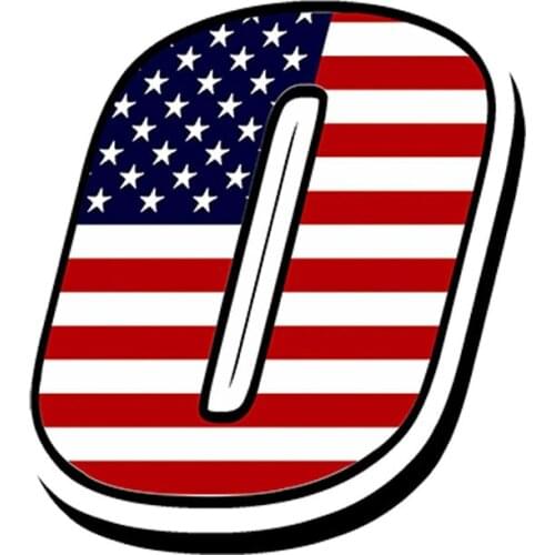 Car Styling Racing Numbers Vinyl Usa United States Flag Stickers Motocross Moto Auto Cover Scratches Waterproof PVC