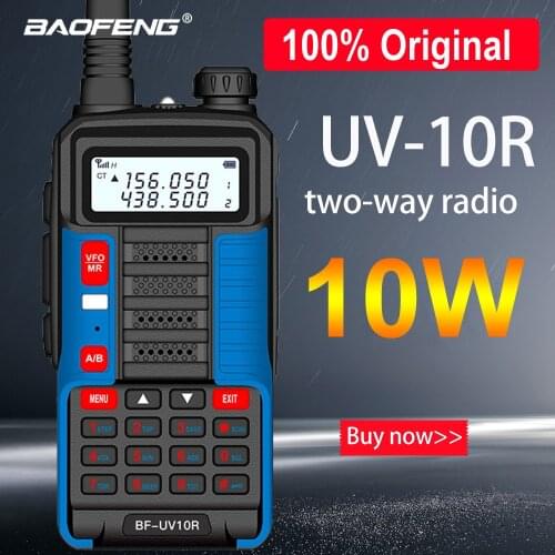 Baofeng UV10R Professional Two Way Radio Long Range 30km Walkie Talkie Dual Band CB Ham Radio HF Transceiver VHF UHF USB UV-10R