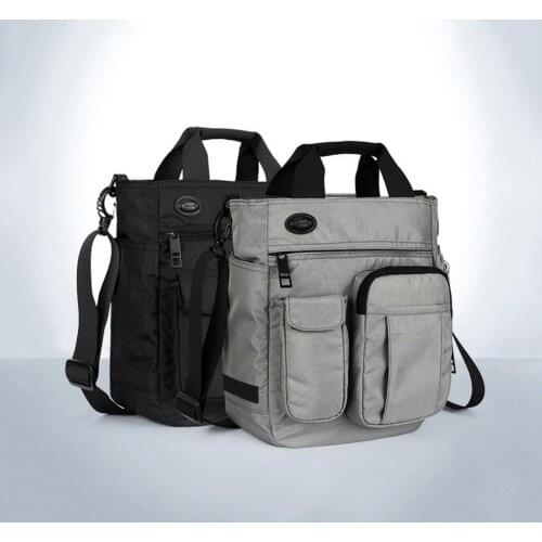 Business Men Multi Pocket Zipper Tote Briefcase Crossbody Shoulder Laptop Bag