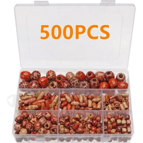 Home DIY Findings Parts Wholesale Leopard Painted Wooden Beads Crystal Stone For Jewelry Making