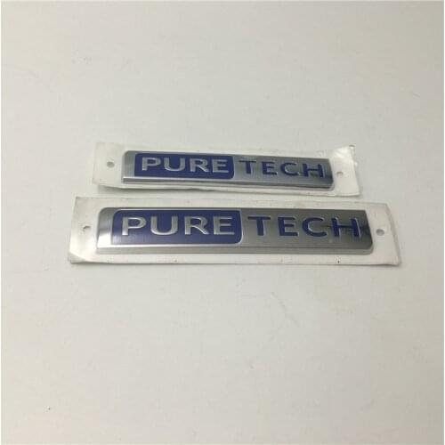 For Peugeot 3008 4008 5008 208 306 307 308 508 350THP 400THP Puretech Pure Tech Aluminum Emblem Rear Trunk Side Fender Decal