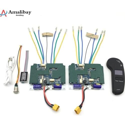 Electric Skateboard Controller 36V Double Motor Drive System Longboard Remote Controller ESC Hub Motor Skateboard Accessories