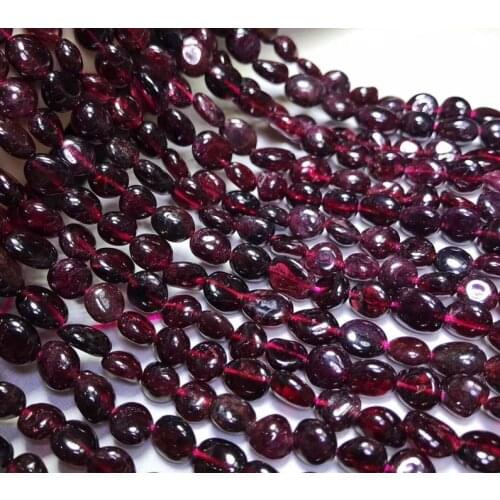 Natural Irregular red garnet Stone Beads 6-8mm Loose Perle for jewelry making bracelet necklace needlework