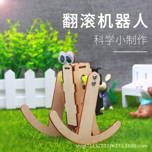 Flip the robot science small handmade science and education toys childrens science experiment making diy material package