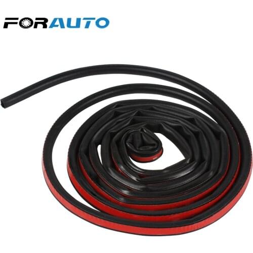 FORAUTO Car Styling Car Door Strip Sealing Rubber Strip With Double-sided Adhesive Stickers Big D Type Car Sound Insulation
