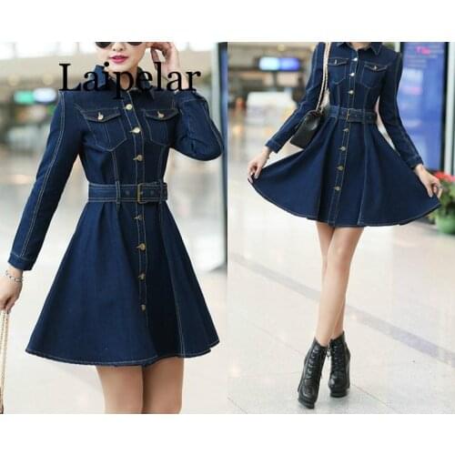 Laipelar Fashion Denim Dresses