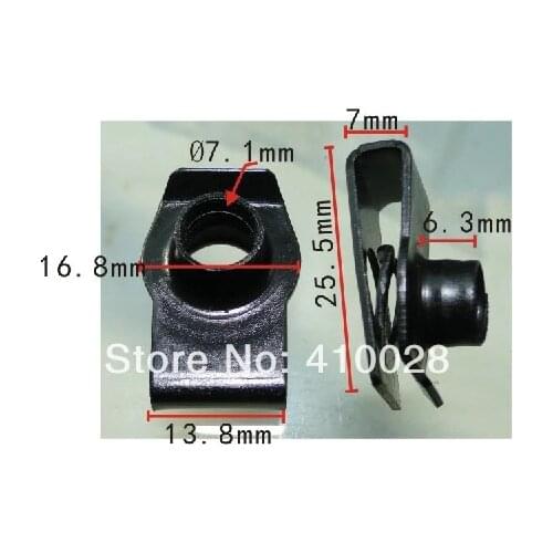 Auto clip fastener metal u nut