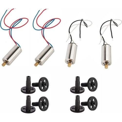 2 Pairs CW CCW Motor 8pcs gear for SJRC S20W S30W RC Drone GPS Quadcopter RC Motror Spare Parts