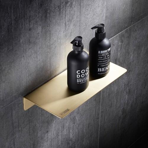 Wall-mounted Brass Shelf Product Decoration Nordic Modern Heavy Metal Home Decoration Vase Decoration Storage Rack Custom Logo