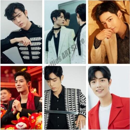 Canvas Painting Wall Art Xiao Zhan Male Film and Television Star Singer Posters and Prints Room Decoration Pictures Home Decor