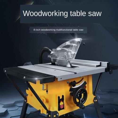 8 inch multi-function woodworking table saw floor saw electric cutting machine oblique cutting board saw flip saw household dust
