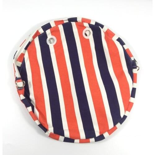 One Canvas Zipper Up insert bag replacement For obag Twist Bag Round bag tote