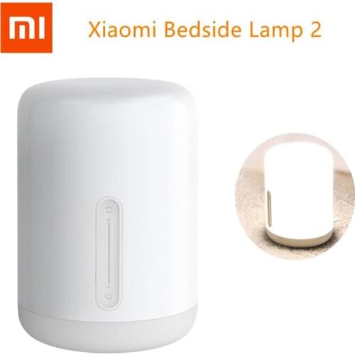 Original Xiaomi Mijia Bedside Lamp 2 Touch Switch App Adjustment Color Led Smart Table Lamp Home Remote Control Desk Lamp