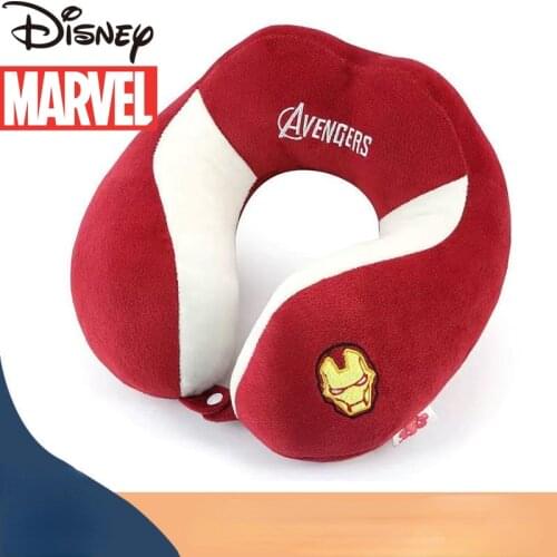 Disney U-shaped Pillow Memory Foam PP Cotton Marvel Iron Man Driving Travel Home Nap Pillow Neck Pillow