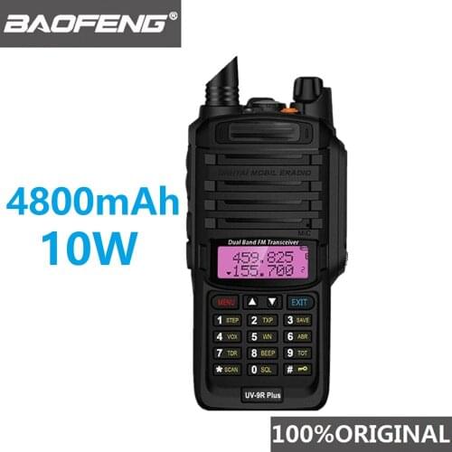 2020 New Baofeng UV-9R Plus Waterproof IP67 Walkie Talkie 10w High Power CB Radio Ham UV 9R Portable Two Way Radio Hunting UV9R