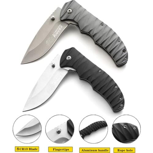 Folding Knife Hunting Edc Multi High Hardness 8Cr13 Military Outdoor Knives for Self-Defense Survival Climbing Riding Camping