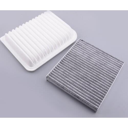 2pcs Cabin & Engine Air Filter Replacement Auto Car Fit For Mitsubishi Lancer Outlander RVR 2015 2016 2017 27277-4M400 MR968274