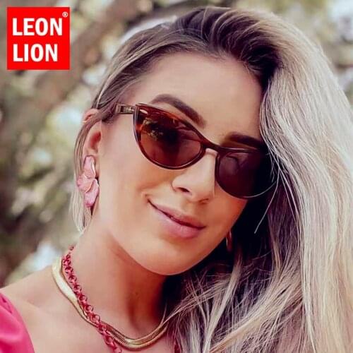 LeonLion New Cateye Sunglasses Women 2021 Luxury Retro Sunglasses Women Vintage Glasses For Women Mirror Oculos De Sol Feminino