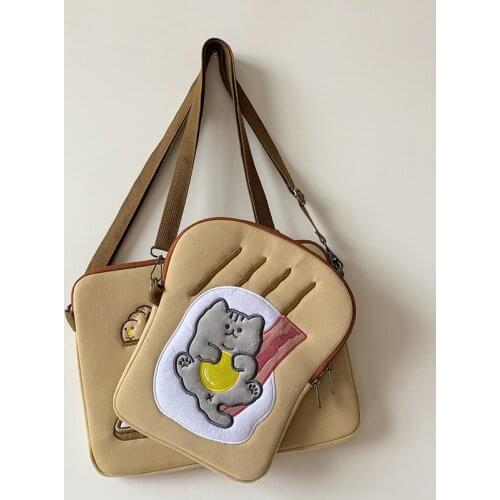 Cute Cat Laptop Bag 11 13 inch Sleeve Case For Mac Ipad pro Shoulder Bag Cartoon Tablet Case Storage Bags Pouch For Girl Women