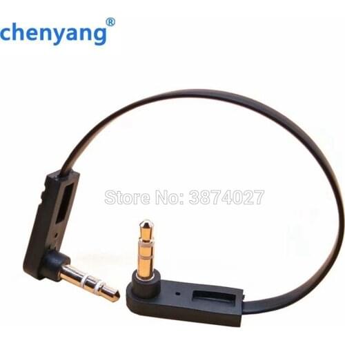 15CM 3.5mm 1/8" Stecker TRRS Rechter Audio Aux Auxiliary flat Cable Audio 90 Degree Angled