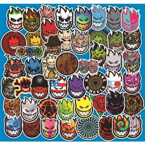 50pcs/Lot 2021 New Small fire people fashion hip hop For Skateboard Laptop Luggage Fridge Phone Styling home doodle DIY Sticker