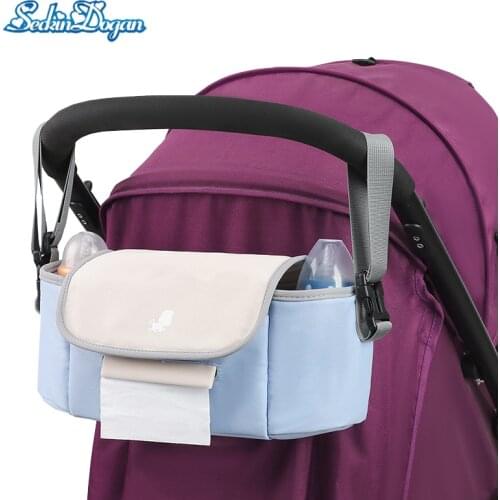 SeckinDogan Baby Stroller Hang Bag Multifunction Large Capacity Newborn Diaper Organizer Outdoor Fashion Mummy Shoulder Pouch