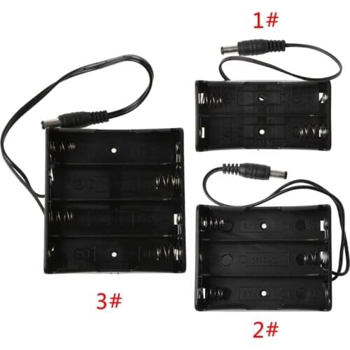 DIY 2x 3x 4x 18650 Battery Holder Storage Box Case With DC 5.5x2.1mm power Plug